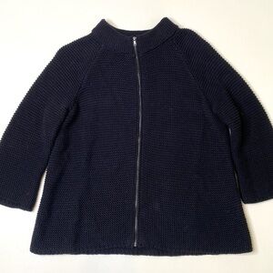 MTalbots black Zip-Up sweater size LP